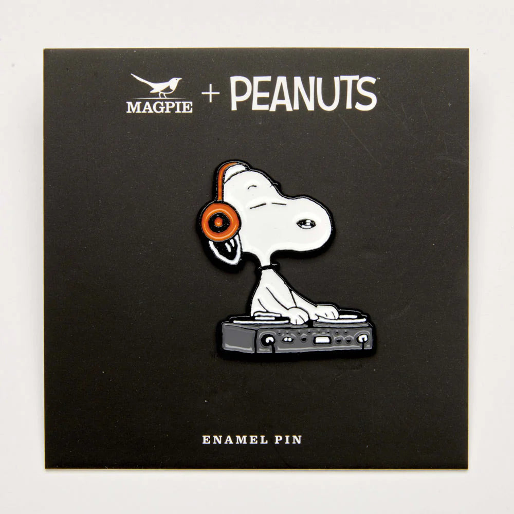 Snoopy Enamel Pin - Music Is Life