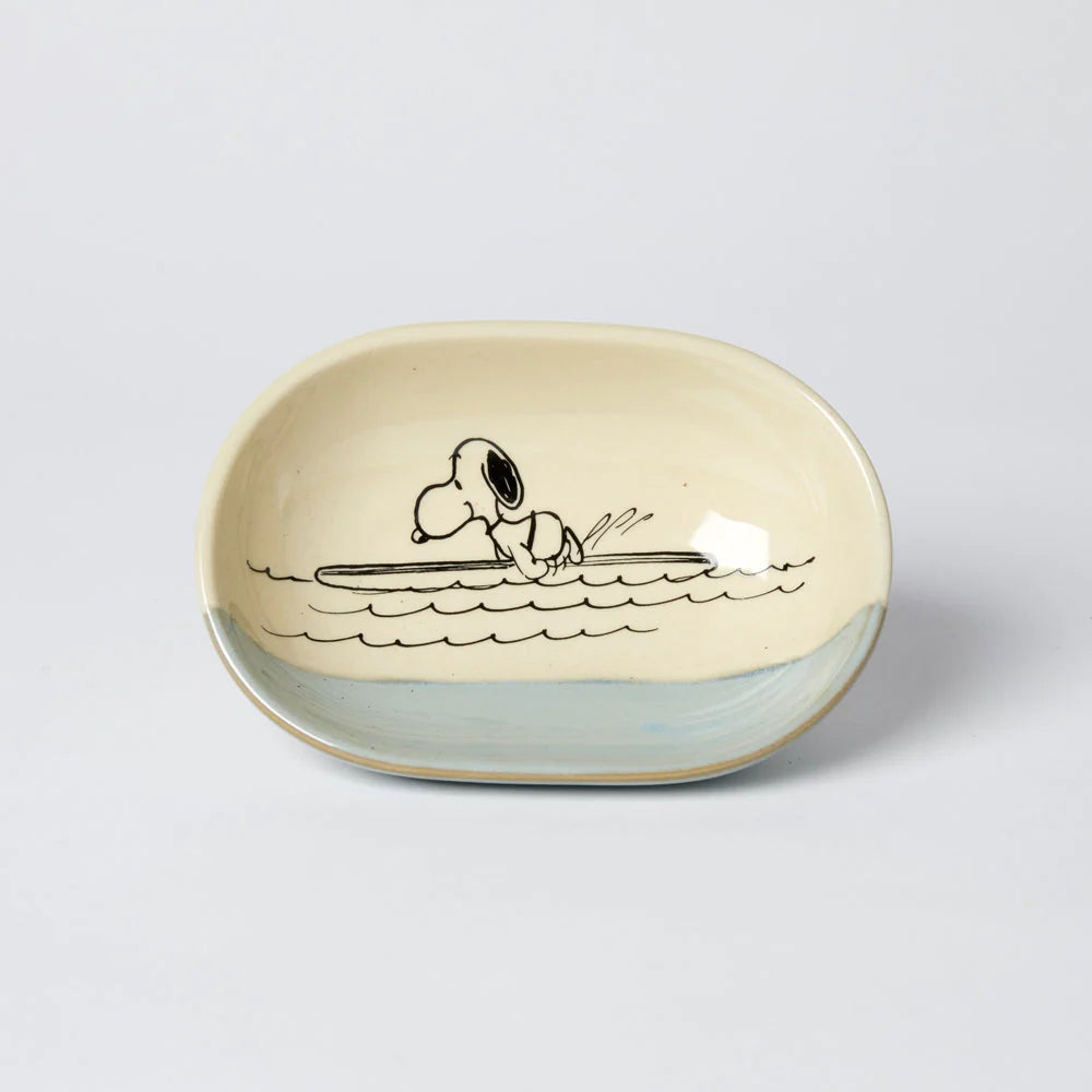 Snoopy Stoneware Trinket Dish - Surf's Up