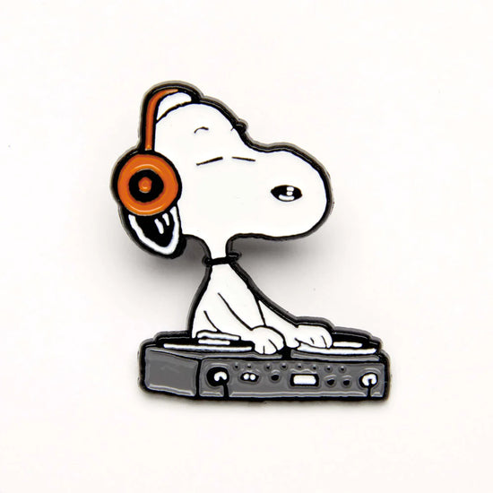 Snoopy Enamel Pin - Music Is Life