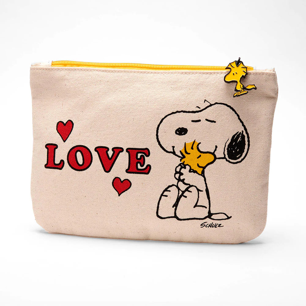 Snoopy Zipper Pouch - Love