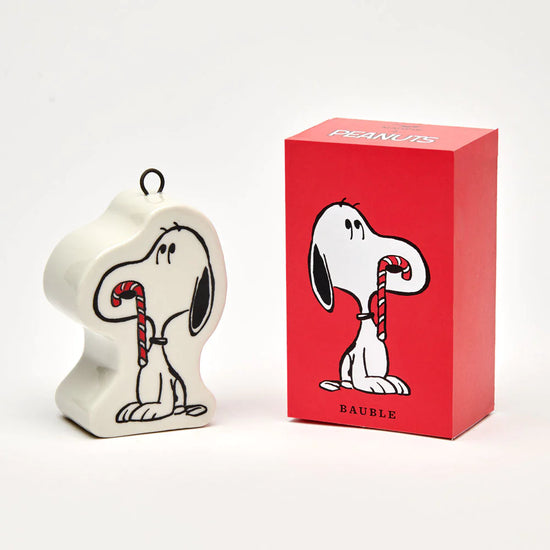 Snoopy Bauble Candy Cane