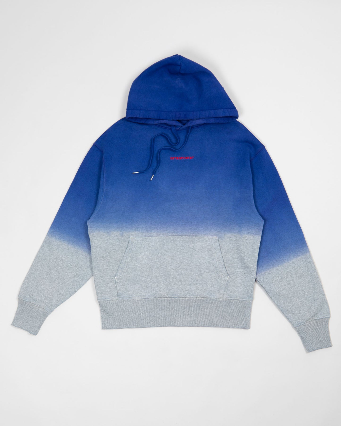 HOODIE BRODERIE CLASSIC - Dip Dye Blue