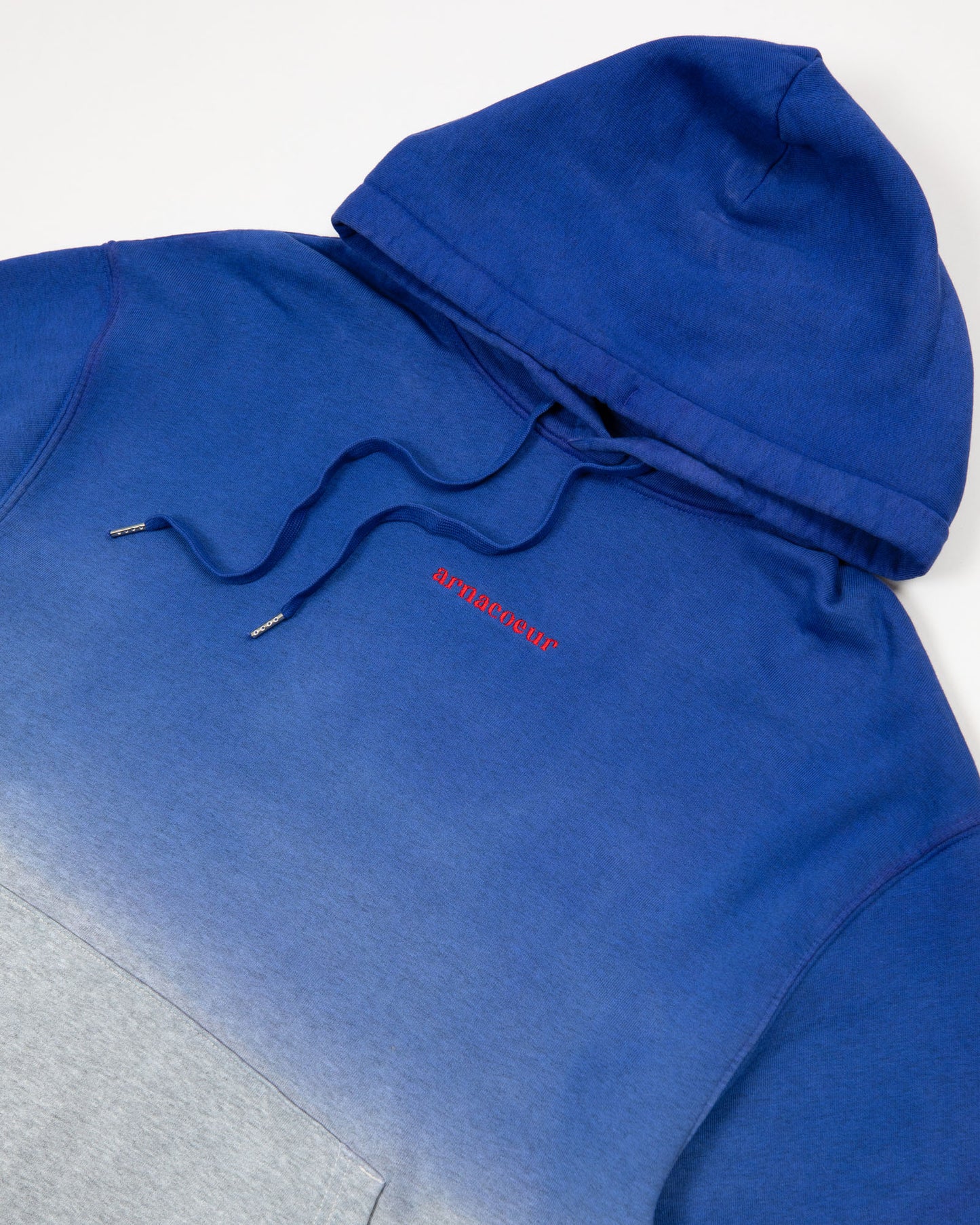 HOODIE BRODERIE CLASSIC - Dip Dye Blue