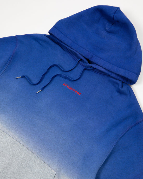 HOODIE BRODERIE CLASSIC - Dip Dye Blue