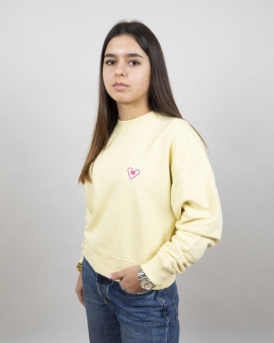 SWEATSHIRT PATCH WOMEN - Butter