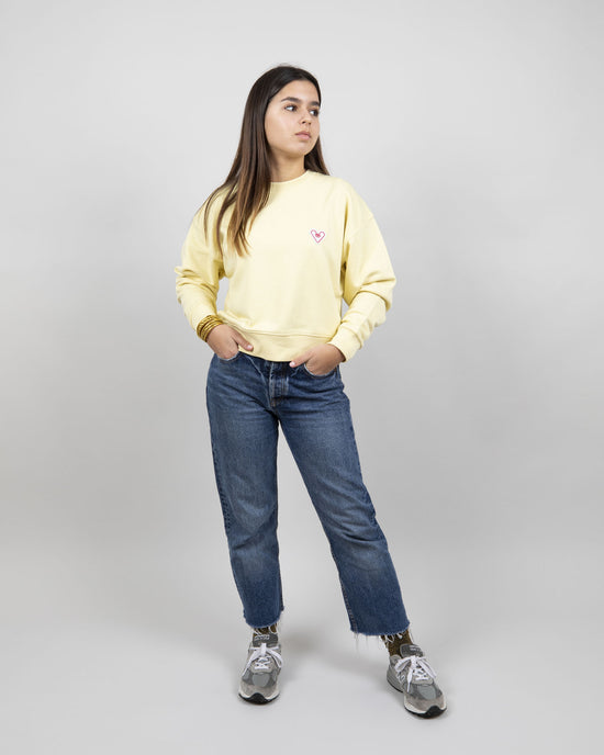 SWEATSHIRT PATCH WOMEN - Butter