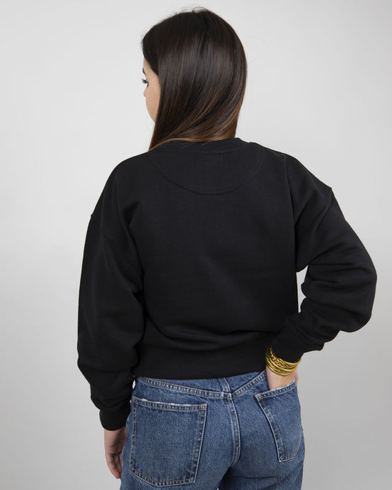 SWEATSHIRT PATCH WOMEN - Black