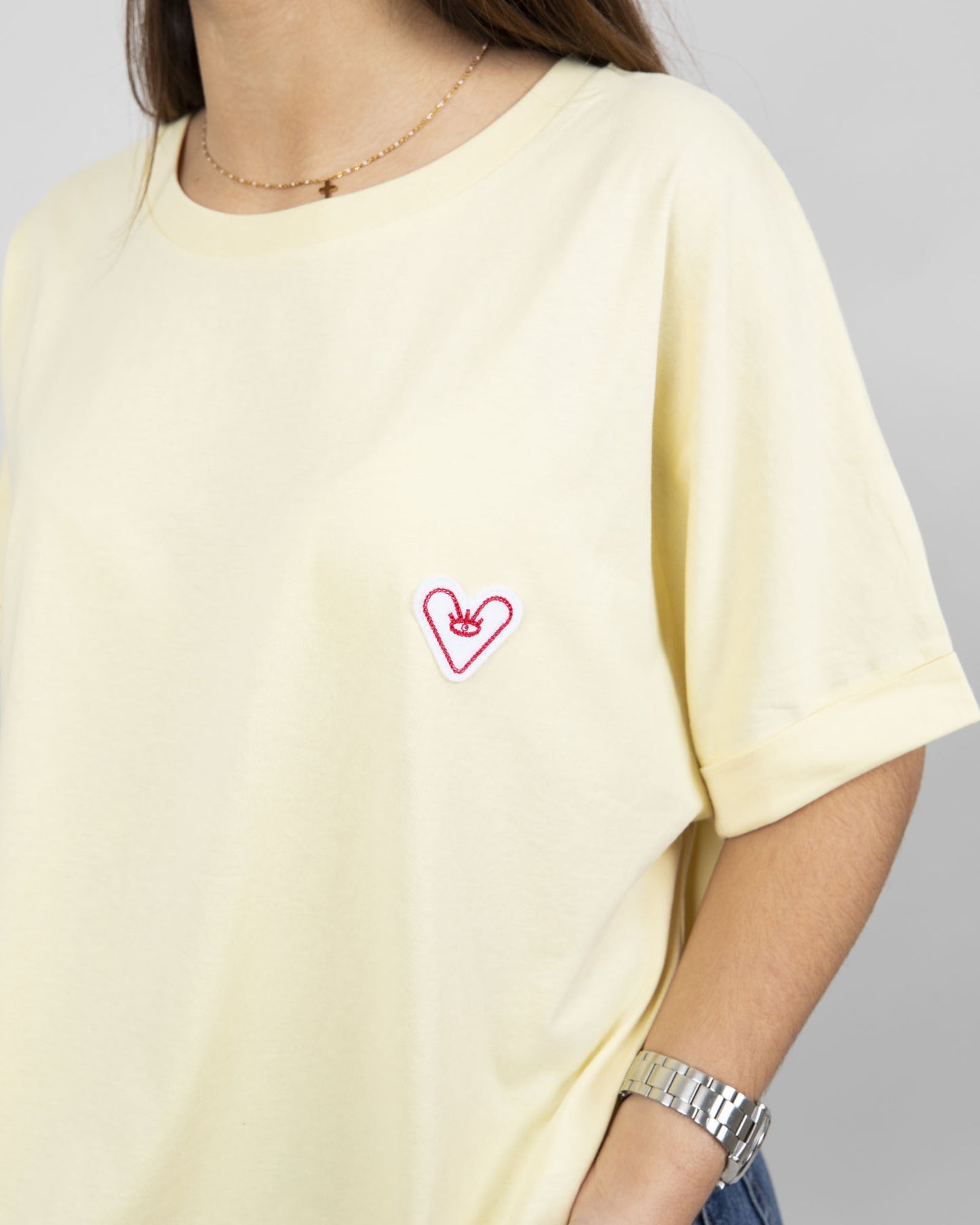 T-SHIRT PATCH WOMEN - Butter