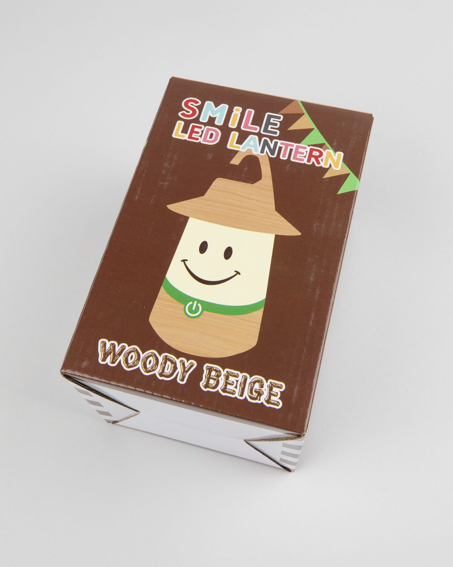 SMILE LED LANTERN - Woody Beige