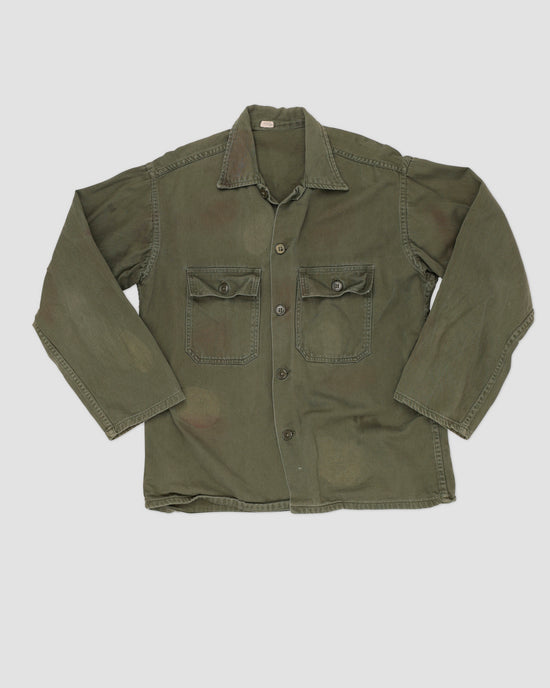 Shirt Vintage Long Sleeve Military Style