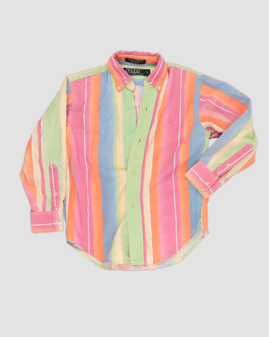 Shirt Vintage Ralph Lauren Multicolor Striped Shirt Kids S