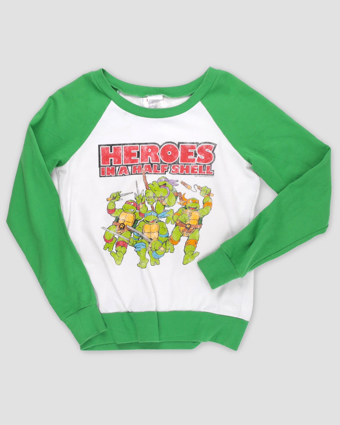 SWEATSHIRT - Vintage Ninja Turtles Heroes In A Half Shell 2011 S